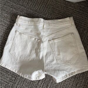 Women's Abercrombie Off-White Denim Shorts